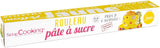 ScrapCooking - Rosa Fondantrolle â'¬ 36 cm - Gerollter schwarzer Fondant 430 g - Tortenaufsatz Fondantaufsatz Dekoration für Kuchen, Backen, Geburtstage, Partys - Rosa - 7264 Naty Shop Gelbe Zuckerpaste