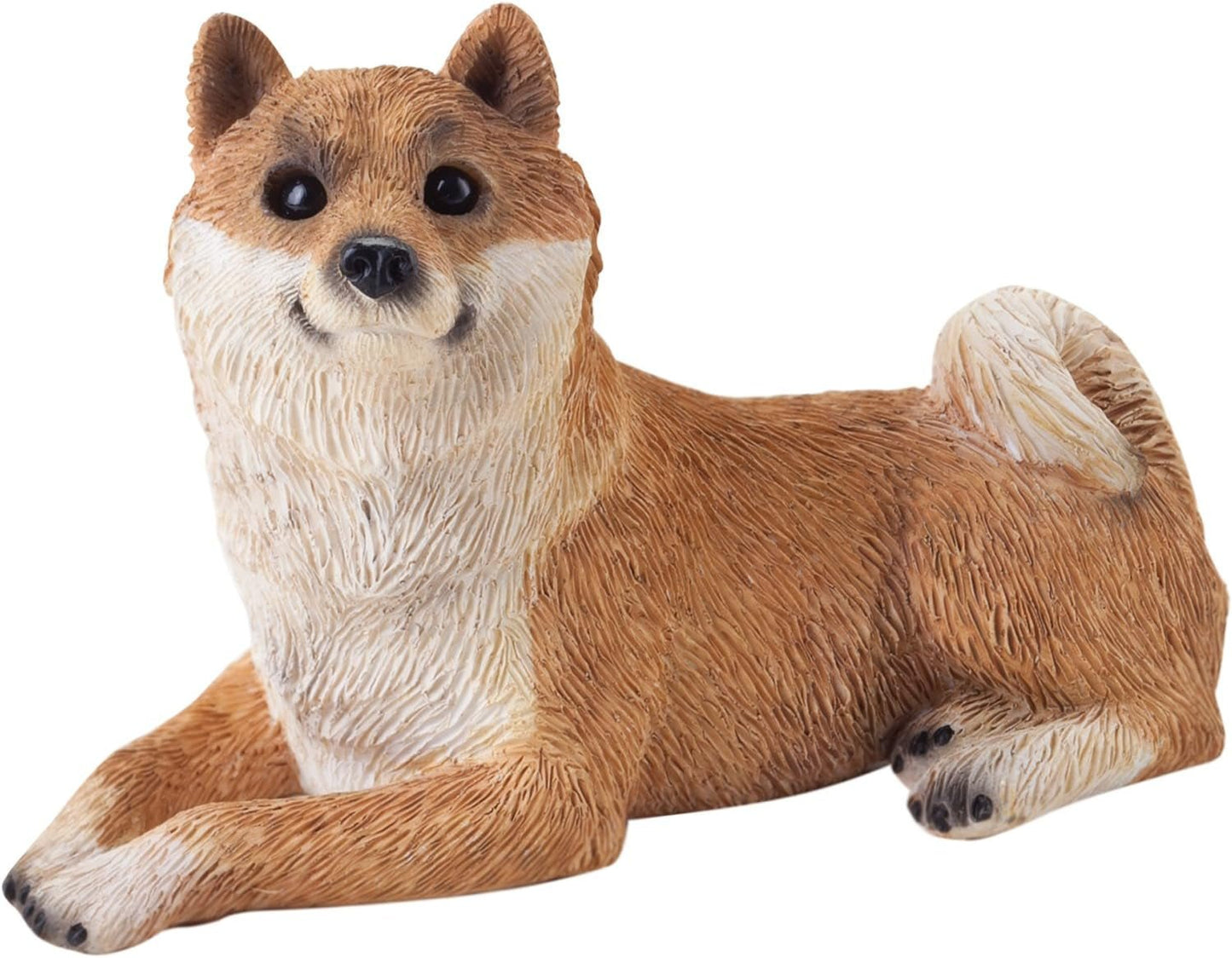 Skulptur, Kunstharz, weiß, mittlere Größe Naty Shop Statuetten und Skulpturen Größe S Shiba Inu