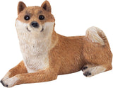 Skulptur, Kunstharz, weiß, mittlere Größe Naty Shop Statuetten und Skulpturen Größe S Shiba Inu