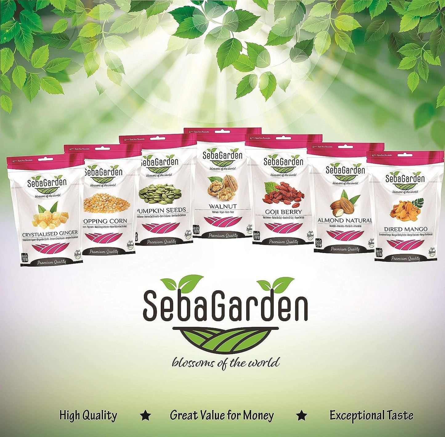 Seba Garden Premium gefriergetrocknete Erdbeeren, köstliche mediterrane Erdbeeren, gentechnikfrei und vegan (100 g) Trockenprodukte Mein Shop