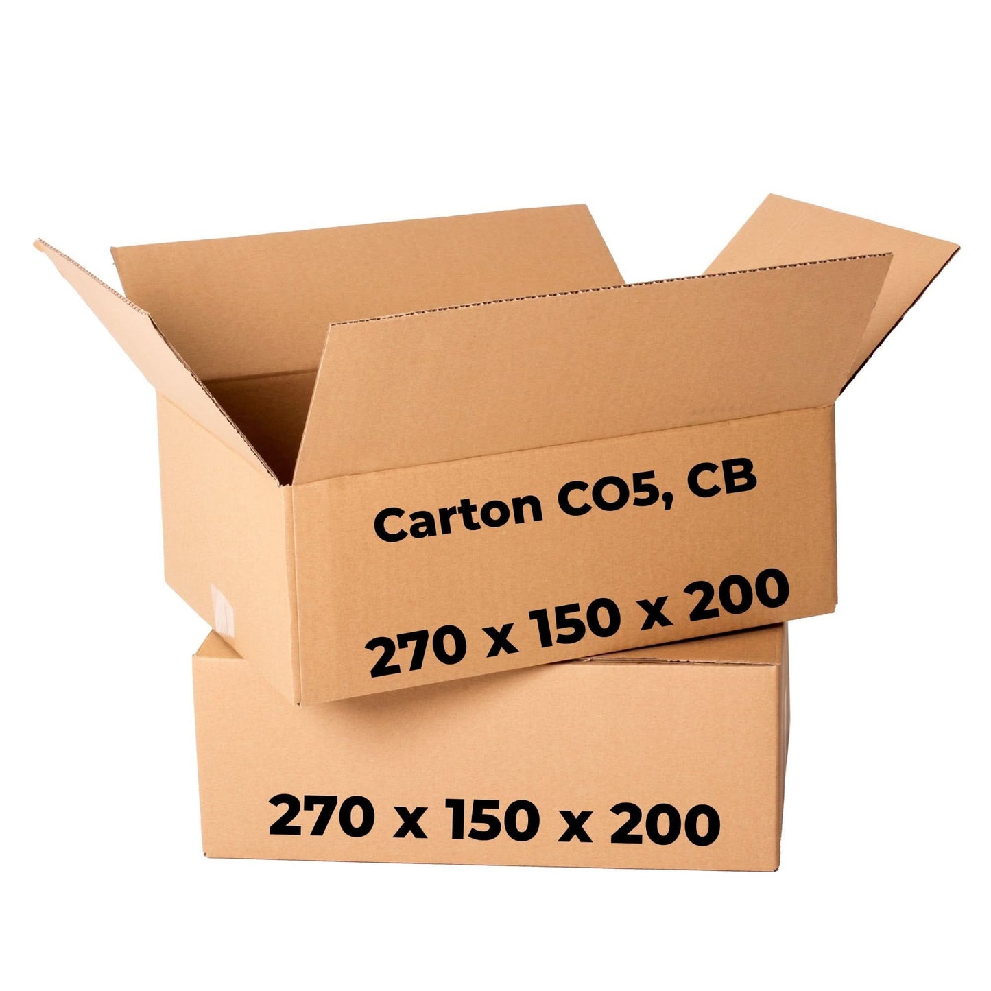 Set mit 20 Kartons CO5, CB, 270 x 150 x 200 Verpackungskartons Nati Shop