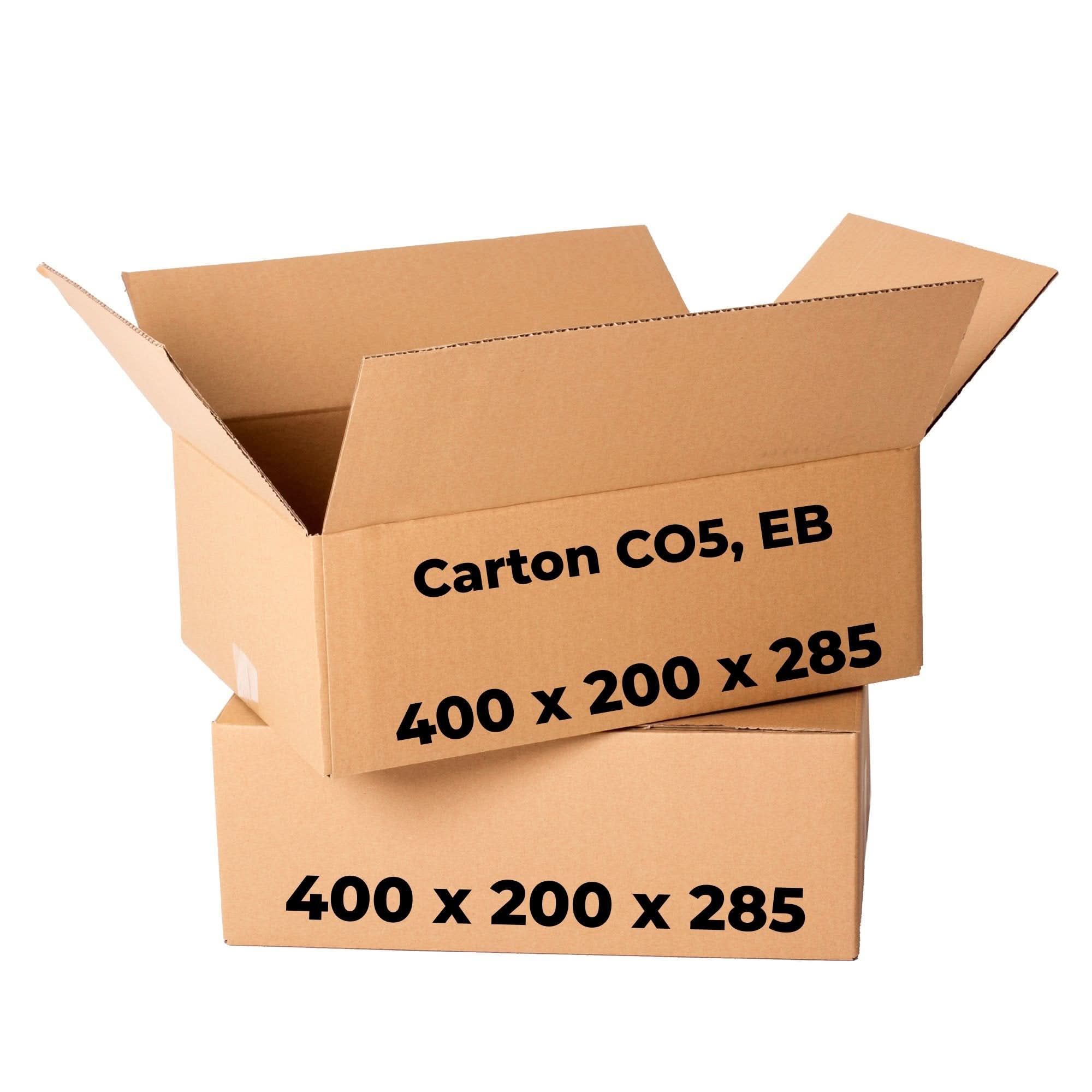 Set mit 20 Kartons CO5, EB, 400 x 200 x 285 Verpackungskartons Nati Shop