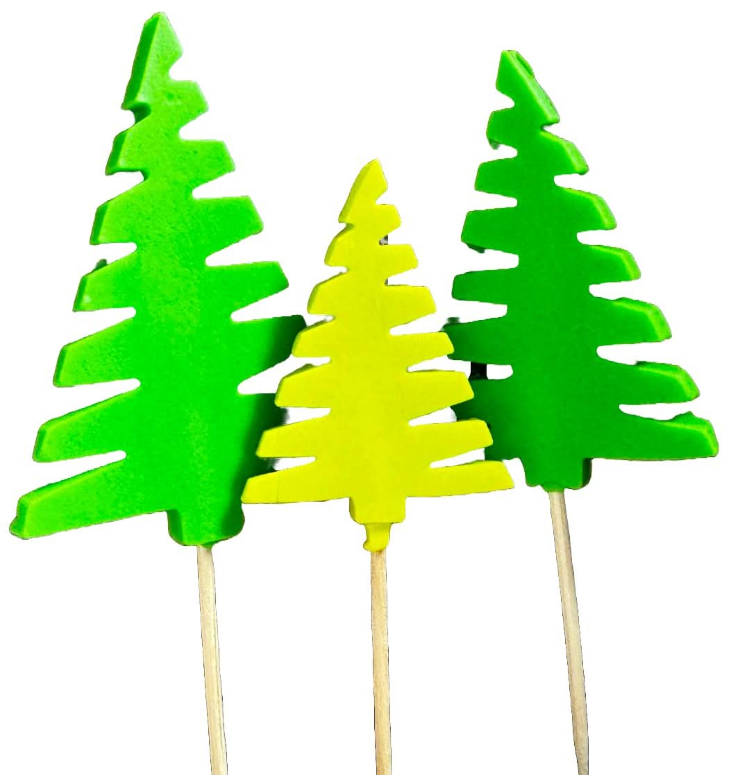 Set mit 3 essbaren Zuckerdekorationen, Brazi Sugar Paste Decorations Nati Shop