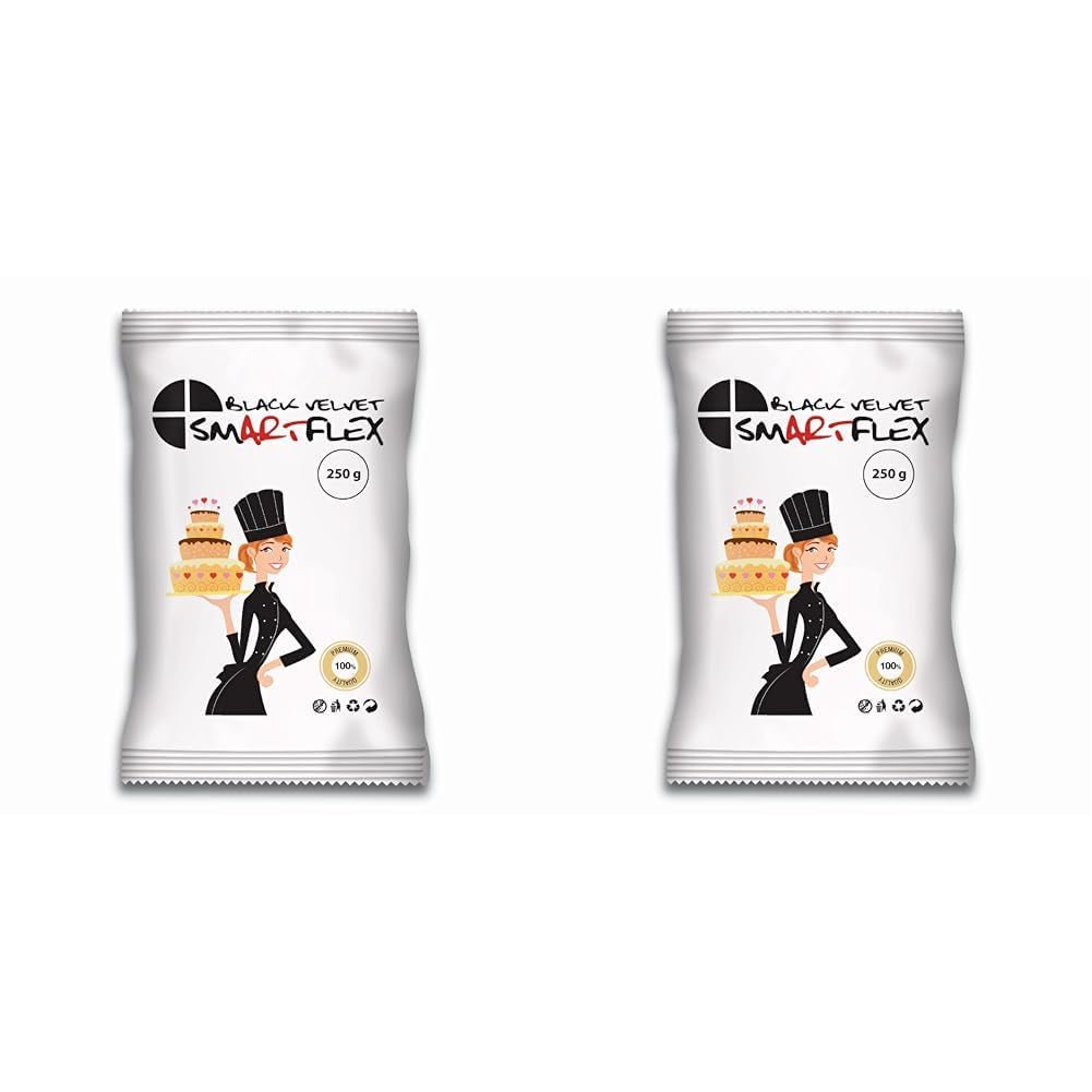 SmartFlex Fondant Black Velvet, 250 g (2er-Pack) Zuckerpaste Naty Shop Standardtitel