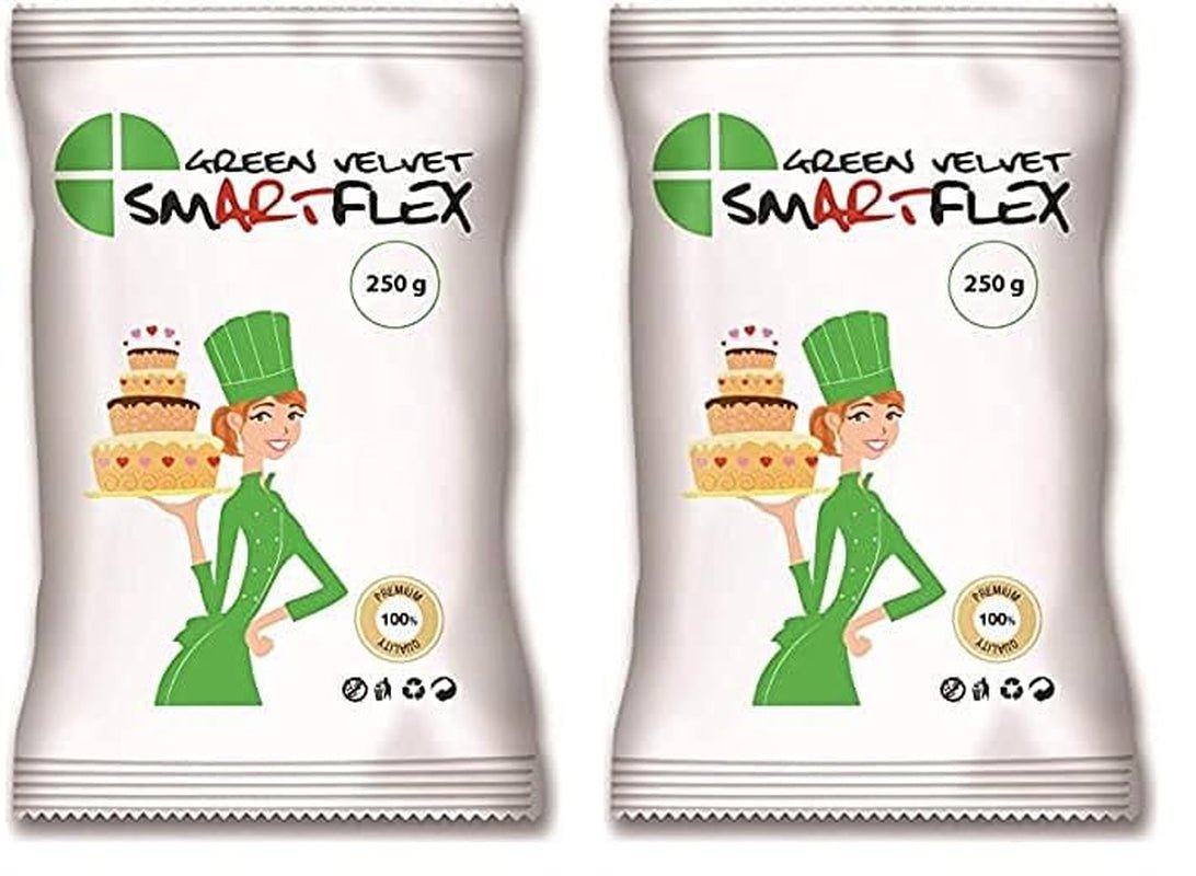 SmartFlex Fondant Green Velvet, 250 g (2er-Pack) Zuckerpaste Naty Shop Standardtitel