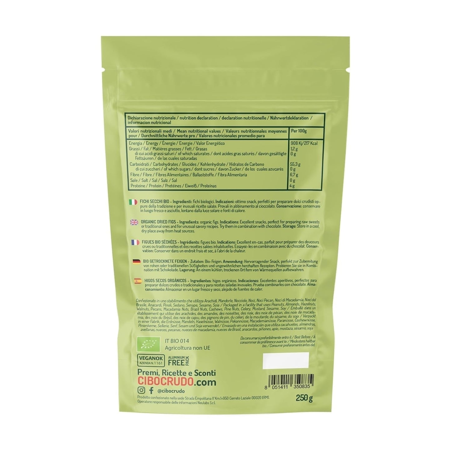 Ungesüßte Bio-Trockenfeigen – 250 g. Getrocknete türkische Feigen, ungesüßt. Hochwertiges Naturprodukt. Getrocknete Bio-Feigen. Naty Shop dehydrierte Produkte