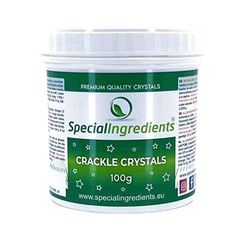 Besondere Zutaten Crackle Crystals Crackle 500 g Höchste Qualität, gentechnikfrei, ideal für Kuchen, Süßigkeiten und Eiscreme Naty Shop Zuckerpaste 100 g