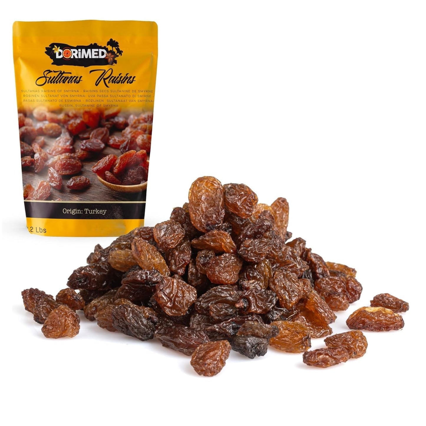 Sultaninen Rosinen 1kg | Smyrna-Rosine | Sultaninen getrocknete Rosinen aus Izmir | 100 % türkischer Herkunft | Hochwertige Snacks | in Ballaststoffe aus getrockneten Weintrauben | Dehydrierte Produkte Naty Shop Standardtitel