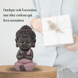 Baby Buddha Pink Toga Figur – Inspirierende und fröhliche Figur – Positive Talisman-Konzentration – Süße und spirituelle Geschenkidee – H 7 cm – Zen'Light Statuetten und Skulpturen Naty Shop