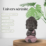 Baby Buddha Pink Toga Figur – Inspirierende und fröhliche Figur – Positive Talisman-Konzentration – Süße und spirituelle Geschenkidee – H 7 cm – Zen'Light Statuetten und Skulpturen Naty Shop