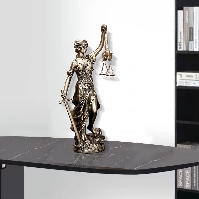 Lady Justice Statue 30,5 cm Gerechtigkeitsstatue Gerechtigkeitsgöttin Gerechtigkeitsskulptur Griechisch-römischer Engel Gerechtigkeit Blinde Statuen für die Dekoration Statuetten und Skulpturen Naty Shop