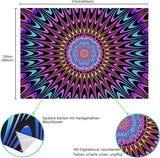 Gobelin Alishomtll farbiges Mandala Schwarzlichtkunst Zuhause – Accessoires und Dekorationen Naty Shop