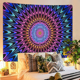 Gobelin Alishomtll farbiges Mandala Schwarzlichtkunst Zuhause – Accessoires und Dekorationen Naty Shop