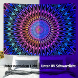 Gobelin Alishomtll farbiges Mandala Schwarzlichtkunst Zuhause – Accessoires und Dekorationen Naty Shop