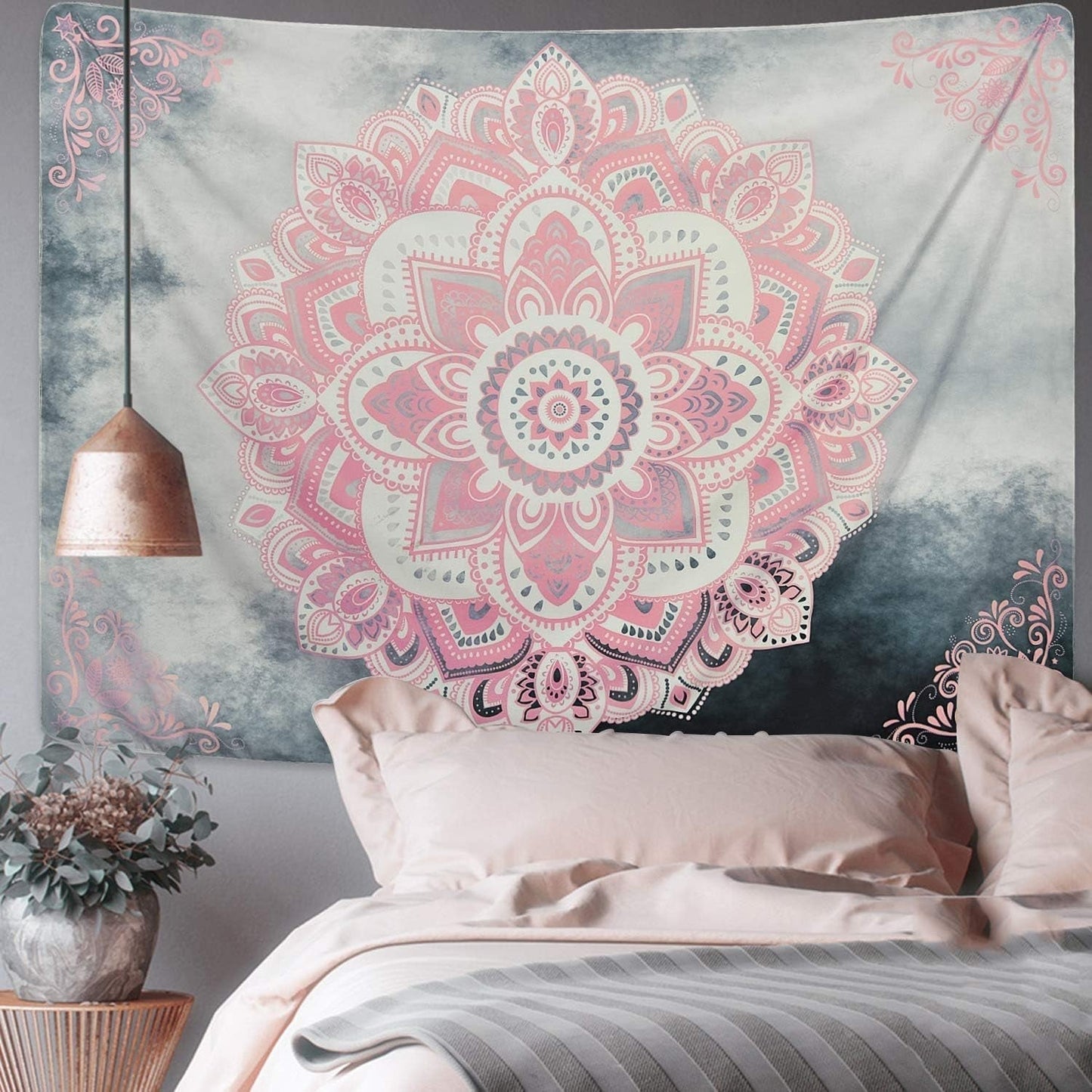 Gobelin Alishomtll Mandala indische böhmische Leinwand Startseite - Accessoires und Dekorationen Naty Shop