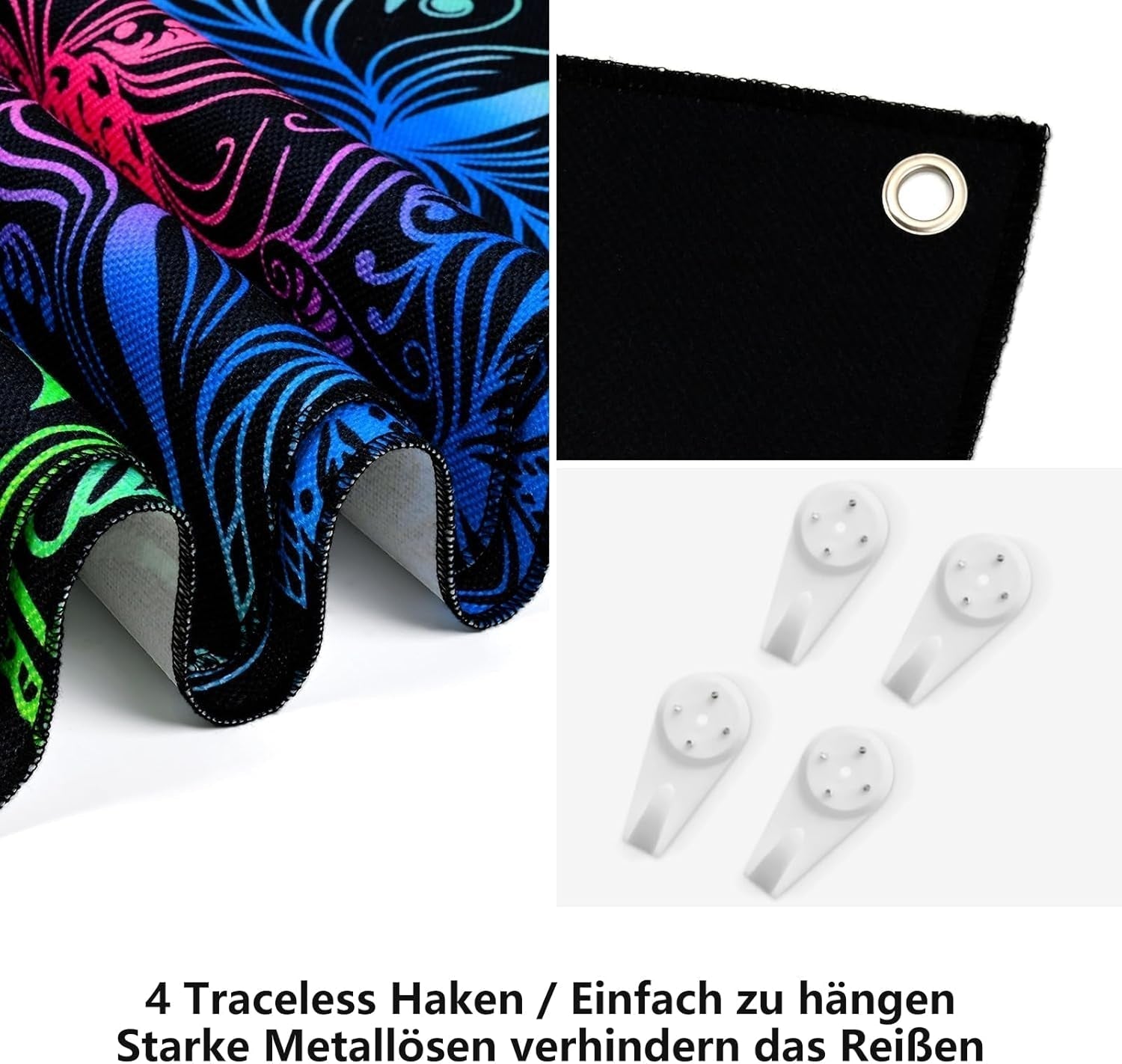 Tapisserie Alishomtll Pack Mandala Reaktiv Bohemien Vertikal Home - Accessoires und Dekorationen Naty Shop