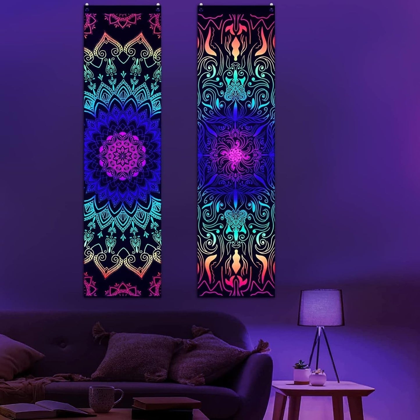 Gobelin Alishomtll Pack Mandala Reaktiv Bohemian Vertikal Home – Accessoires und Dekorationen Naty Shop 2 Packungen 120 x 32,5 cm