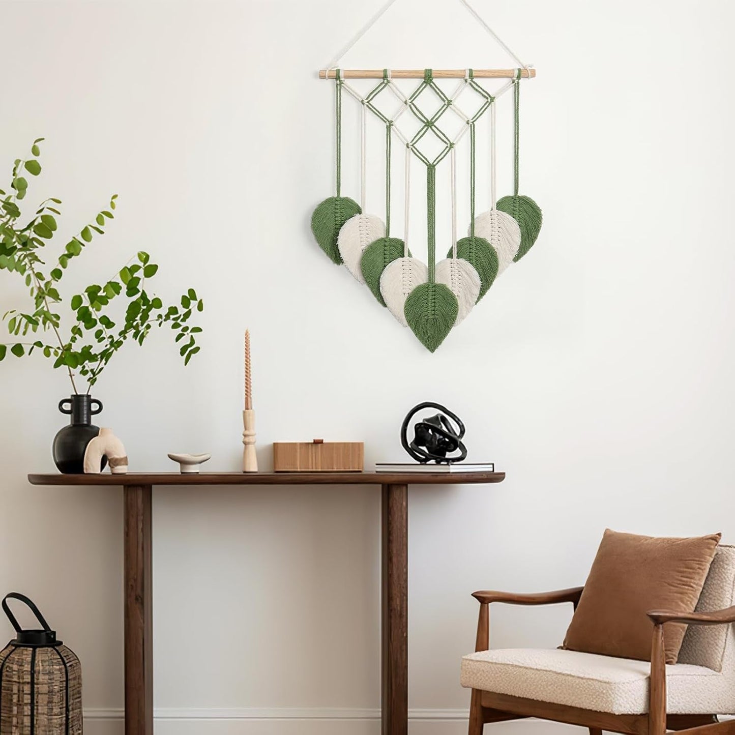 Gobelin Astnic Gobelin gewebt grüne Blätter Zuhause - Accessoires und Dekorationen Naty Shop