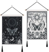 Gobelin Betylfoy Stücke kleine Wandteppiche Pailletten Sonne Mond Zuhause – Accessoires und Dekorationen Naty Shop Mondfinsternis