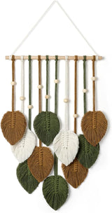 Gobelin Betylfoy Holzperlen grüne Blätter Zuhause - Accessoires und Dekorationen Naty Shop Dunkelgrün