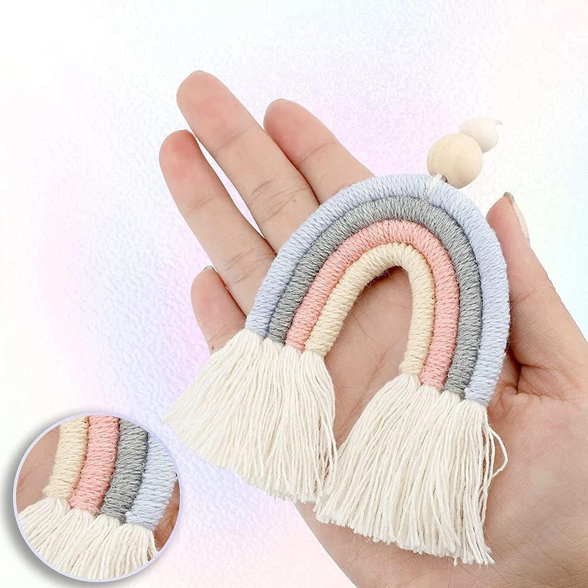 Gobelin handgewebte Stücke Regenbogen14 Kinderzimmer Regenbogenwand14 Regenbogenhaus - Accessoires und Dekorationen Naty Shop