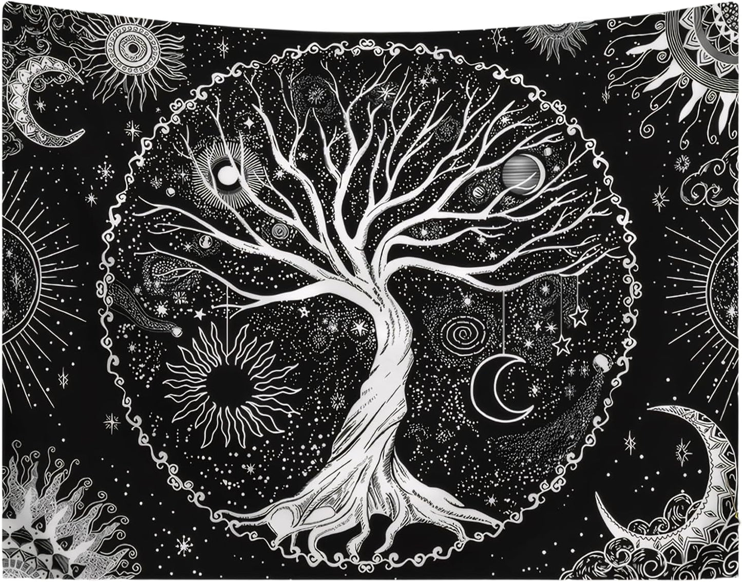 Lebensbaum Wandteppich Sonne Mond Startseite – Accessoires und Dekorationen Naty Shop Standardtitel