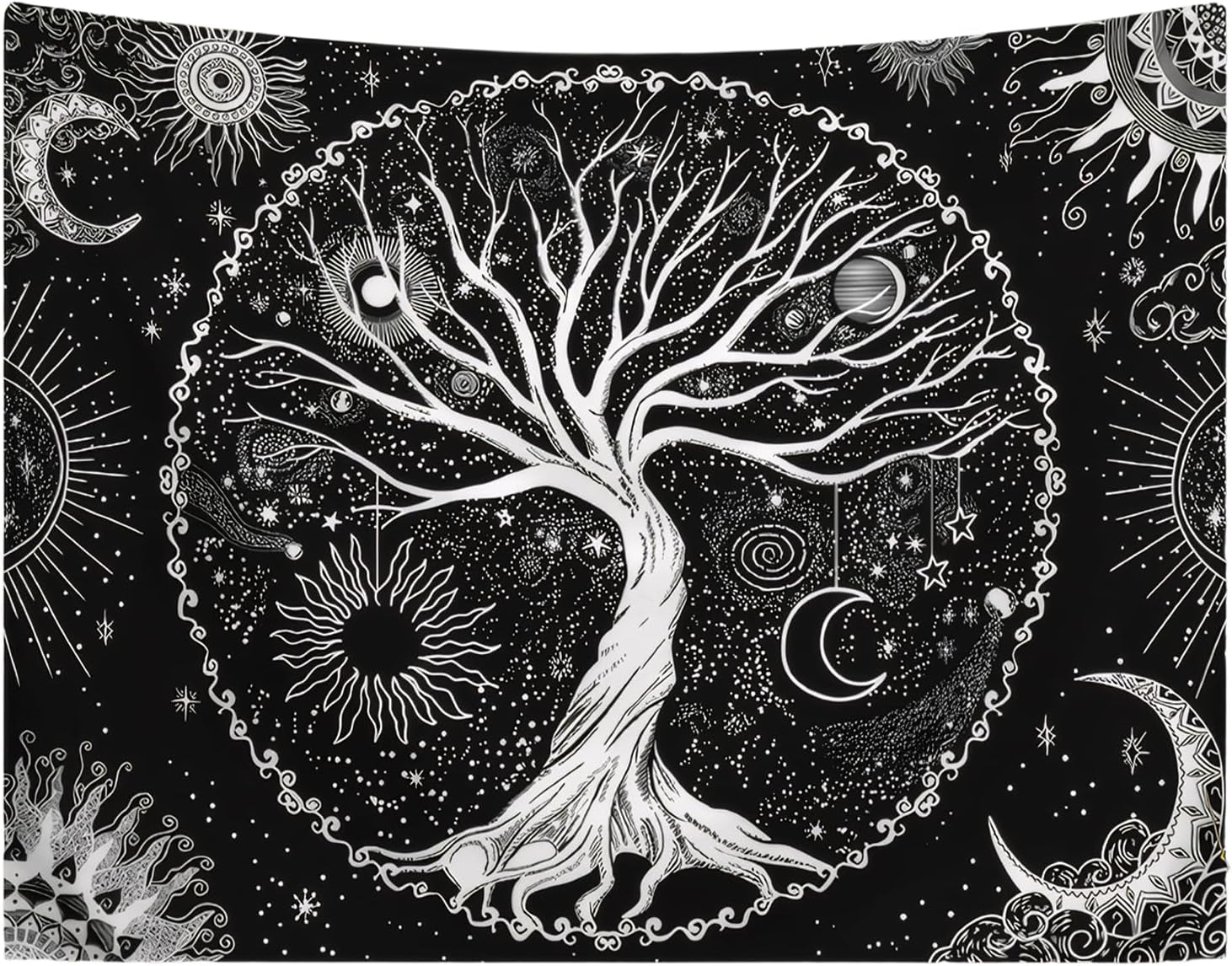 Lebensbaum Wandteppich Sonne Mond Startseite – Accessoires und Dekorationen Naty Shop Standardtitel