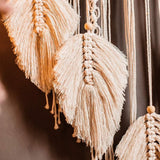Tapisserie-Deko-Traumfänger, gewebte weiße Wanddekoration, Zuhause – Accessoires und Dekorationen, Naty Shop