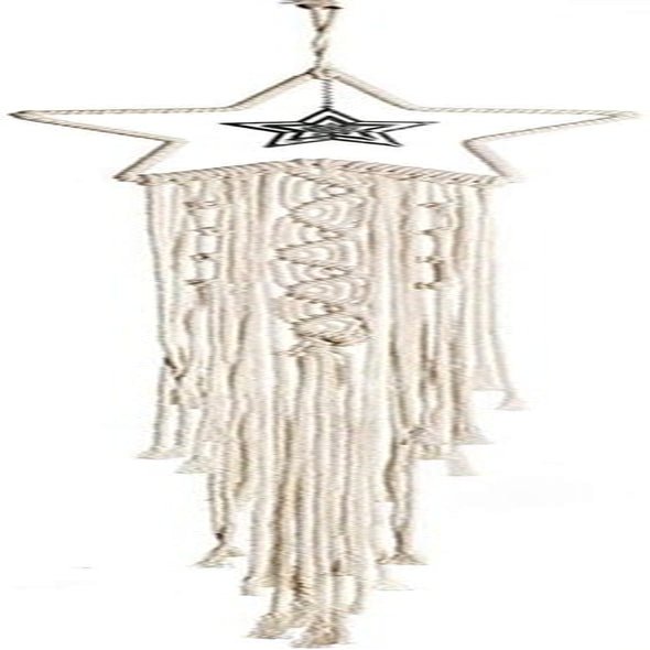 Tapisserie-Deko-Traumfänger, gewebte weiße Wanddekoration, Zuhause – Accessoires und Dekorationen, Naty Shop, Weiß