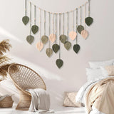 Tapisserie-Dekoration, Holzperlen, Blatt-Design, Zuhause – Accessoires und Dekorationen, Naty Shop