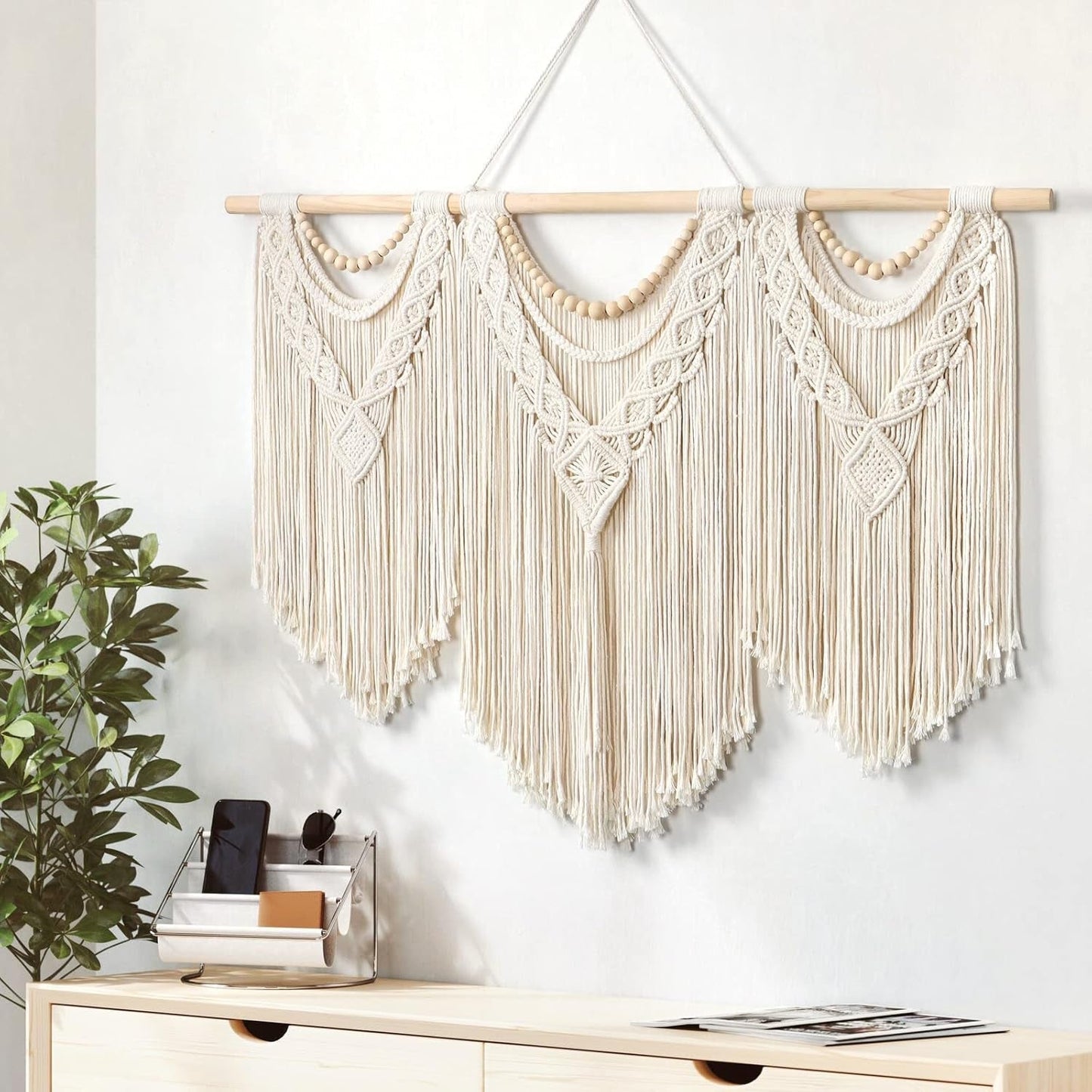 Wandteppich Dremisland groß Deko gewebt beige Casa - Accessoires und Dekorationen Naty Shop
