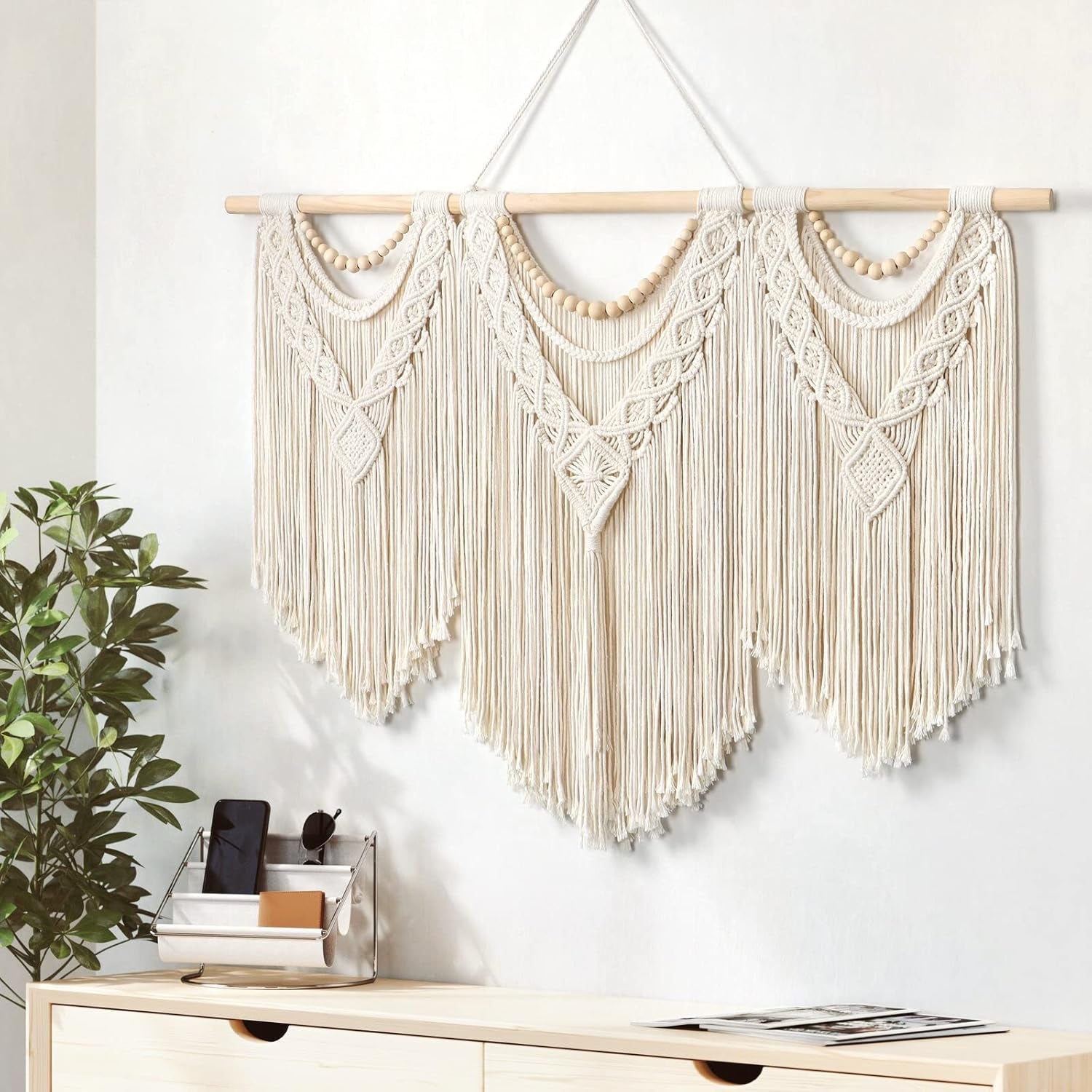 Wandteppich Dremisland groß Deko gewebt beige Casa - Accessoires und Dekorationen Naty Shop