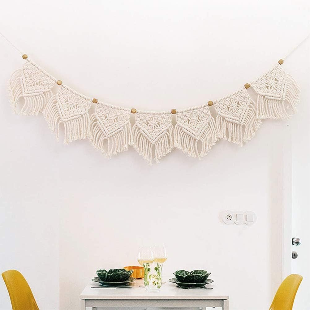 Gobelin Fransen Girlande Banner Baumwolle gewebt Hochzeit Zuhause – Accessoires und Dekorationen Naty Shop Standardtitel