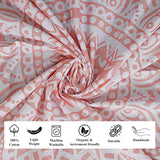 Einrichtungsvoller, rosafarbener Mandala-Wandteppich von Finesse. Startseite – Accessoires und Dekorationen Naty Shop
