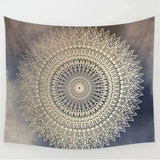 Indischer Goldwesen-Wandteppich, Mandala-Stoff, Goa Home – Accessoires und Dekorationen Naty Shop
