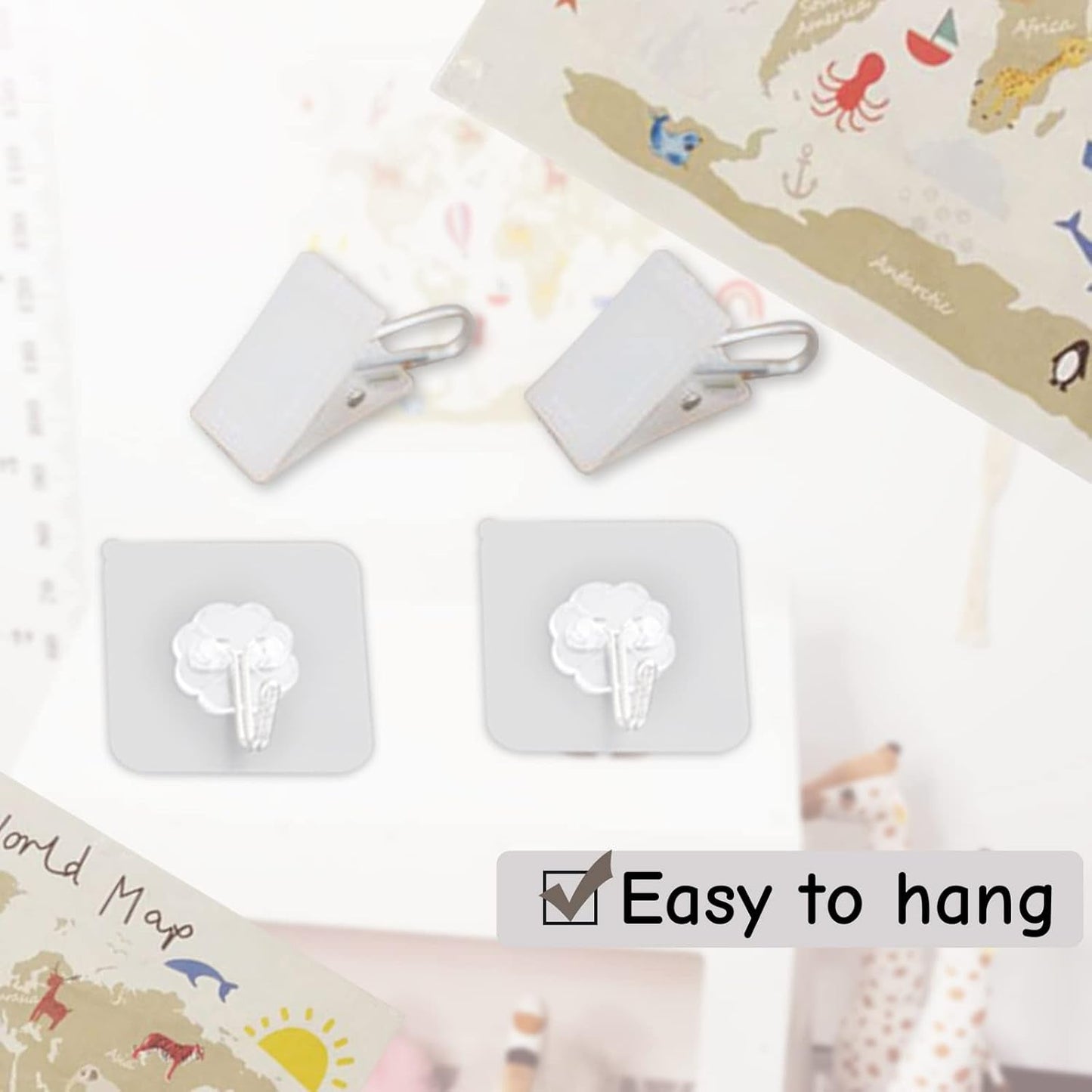 Haokaini Wandteppich Weltkarte Babybett Foto Zuhause – Accessoires und Dekorationen Naty Shop
