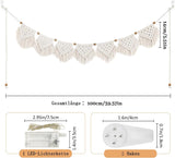 Gobelin Ihonyi Deco Chic Fransengirlande LED Home - Accessoires und Dekorationen Naty Shop