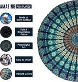 Indischer Wandteppich, Strandtuch, rund, Mandala, Hippie, groß, Indian Home – Accessoires und Dekorationen, Naty Shop