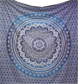 Indischer blauer Mandala-Wandteppich, ästhetische Raumdekoration, Zuhause – Accessoires und Dekorationen, Naty Shop, Standardtitel