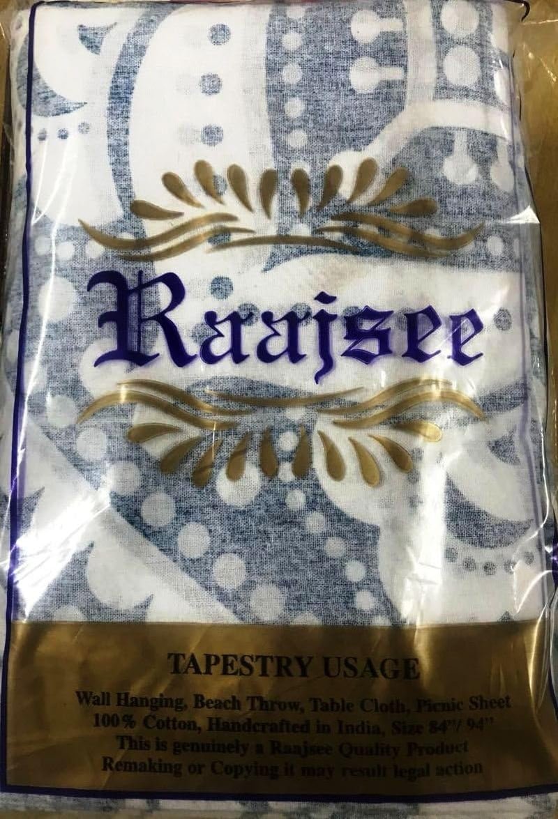 Indischer blauer Mandala-Wandteppich, ästhetische Raumdekoration, Zuhause – Accessoires und Dekorationen, Naty Shop
