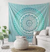 Indischer grüner Mandala-Wandteppich, ästhetische Dekoration, Heimdekoration – Accessoires und Dekorationen Naty Shop Standardtitel