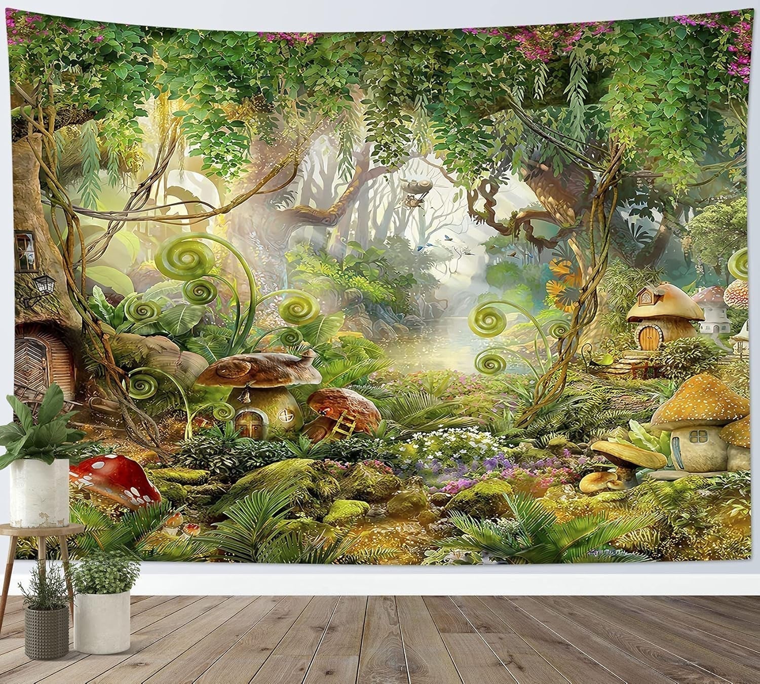 Japanischer Wandteppich, rote Kirschblüten, Sonnenwand, Zuhause – Accessoires und Dekorationen, Naty Shop, Multi 27 235 L x 180 B cm