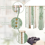 Gobelin Lomohoo große Deko grün ästhetisch gewebt Home - Accessoires und Dekorationen Naty Shop