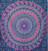 Tapisserie Momomus Mandala farbige Baumwolle orientalische Designs Zuhause – Accessoires und Dekorationen Naty Shop Violett A 210 L x 230 B cm
