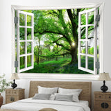 Gobelin Dschungellandschaft xxl Waldleinwand Fenster Home - Accessoires und Dekorationen Naty Shop