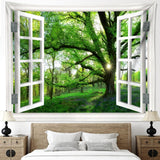 Gobelin Dschungellandschaft xxl Waldleinwand Fenster Home - Accessoires und Dekorationen Naty Shop