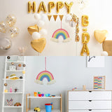 Dekorativer Regenbogen-Wandteppich, der das Schlafzimmer des Kinderzimmers Casa - Accessoires und Dekorationen Naty Shop schmückt
