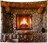 Kamin-Wandteppich aus Leinwand, Gobelin, Goa, Indien. Startseite – Accessoires und Dekorationen, Naty Shop