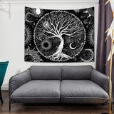 Tapisserie Sequpr Baum Leben Sonne Mond Zuhause – Accessoires und Dekorationen Naty Shop