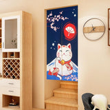 Gobelin im japanischen Stil, dicke Noren-Vorhänge aus Leinen, lange Vorhänge, Zuhause – Accessoires und Dekorationen, Naty Shop